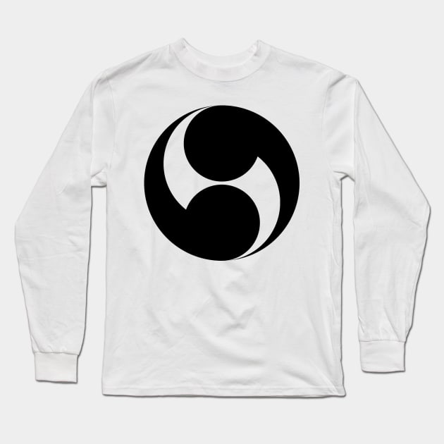 Futatsudomoe Symbol Long Sleeve T-Shirt by Portie